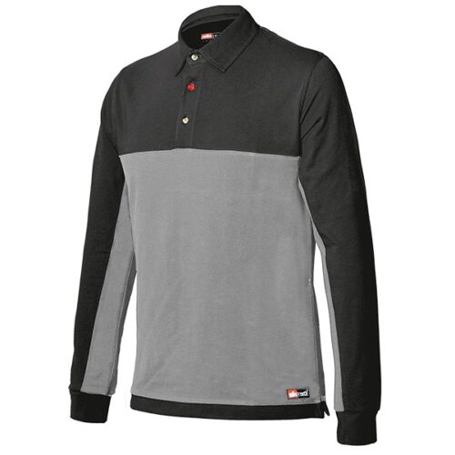 Polo de manga larga Starter Stretch gris