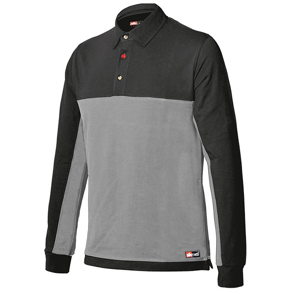Polo de manga larga Starter Stretch gris