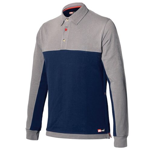 Polo de manga larga Starter Stretch azul