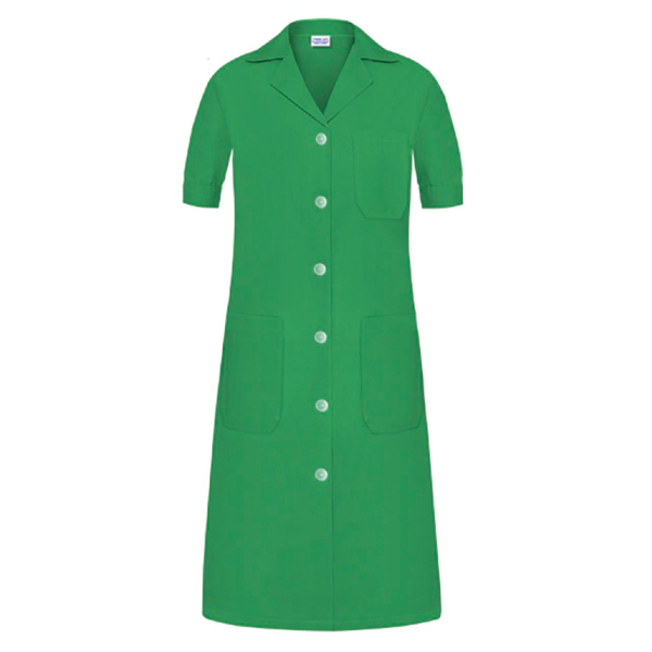 Bata señora entallada Manga corta Vesin verde