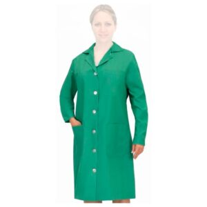 Bata señora entallada Manga larga Vesin verde