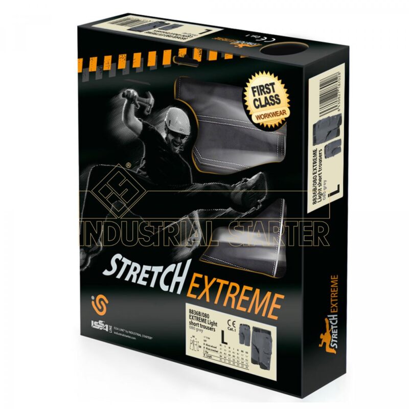 Bermudas Starter Light extreme gris-negro