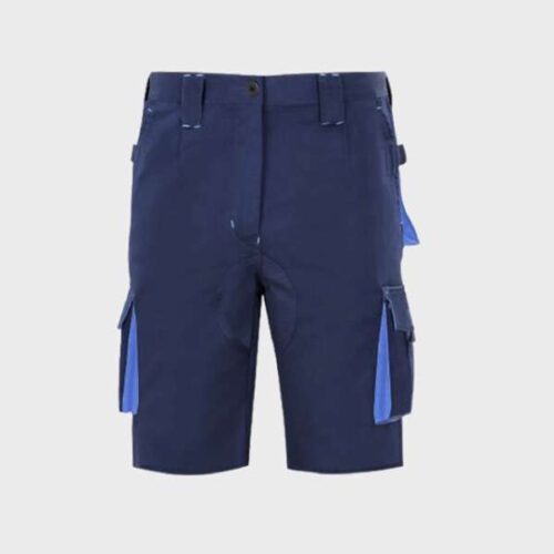 Bermudas multibolsillos con refuerzos marino azulina