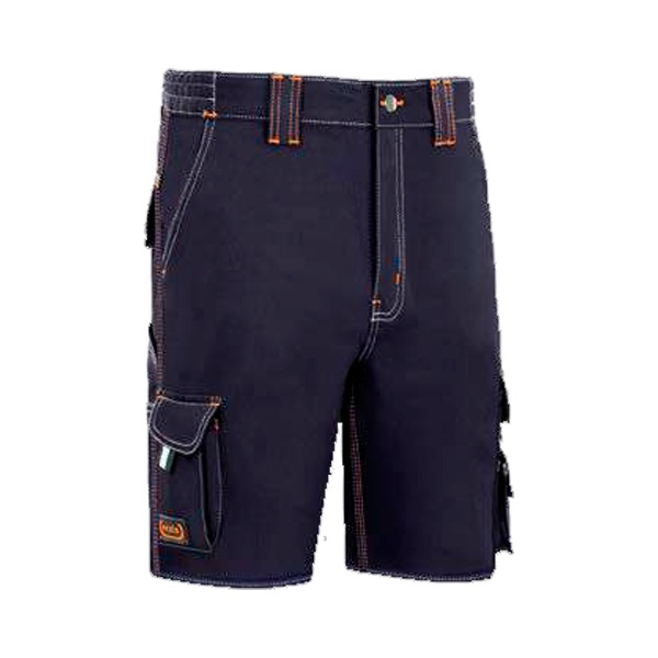 Bermudas multibolsillos triple costura vesin azul marino