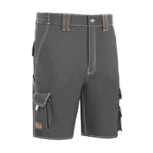 Bermudas multibolsillos triple costura vesin gris