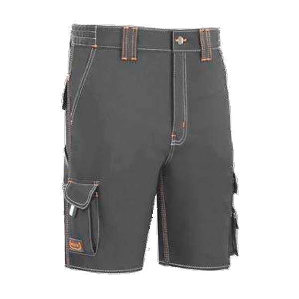 Bermudas multibolsillos triple costura vesin gris
