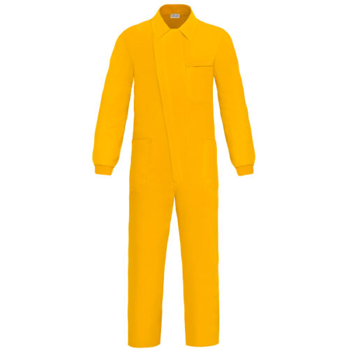 Buzo con cremallera y tapeta Vesin AMARILLO P0-AR