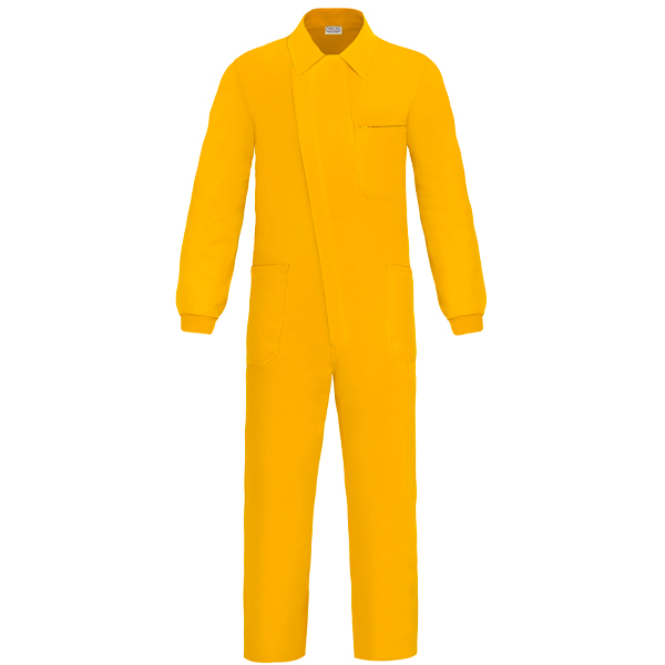 Buzo con cremallera y tapeta Vesin AMARILLO P0-AR