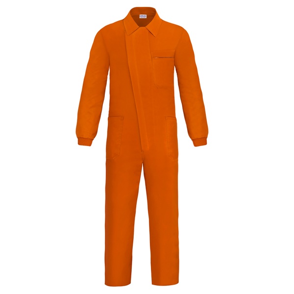 Buzo con cremallera y tapeta Vesin NARANJA P0-NA