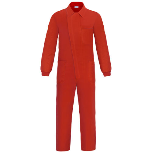 Buzo con cremallera y tapeta Vesin ROJO P0-RO