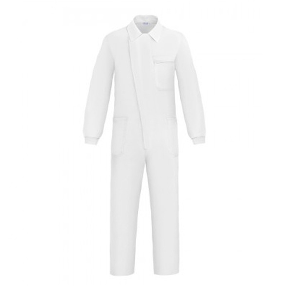 Buzo con cremallera y tapeta Vesin blanco