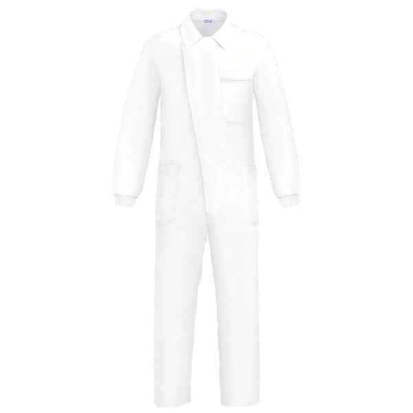 Buzo con cremallera y tapeta Vesin pintor blanco