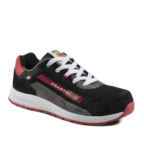 Calzado de seguridad Abarth MOD.595 Suede Negro y Rojo S3 SRC HRO