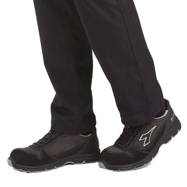 Calzado de seguridad Diadora RUN LOW MET FREE S3L FO SR ESD Negro y gris