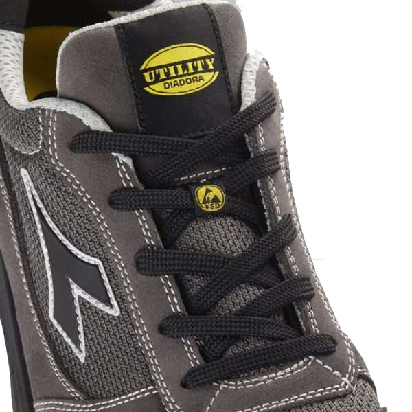 Calzado de seguridad Diadora RUN TEXT LOW MET FREE S1PL FO SR ESD GRIS ACERO/ANTRACITA