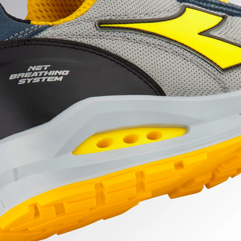 Calzado de seguridad Diadora Run Net AB Low S1PS FO SR Blue cosmos / gris roca lunar