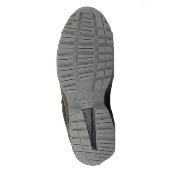 Calzado de seguridad Diadora SHARK STAB IMP LEAT LOW NEGRO ROJO S3S FO SR SC ESD