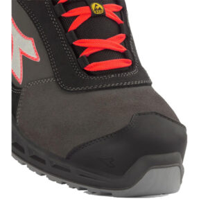 Calzado de seguridad Diadora SHARK STAB IMP LEAT LOW NEGRO ROJO S3S FO SR SC ESD