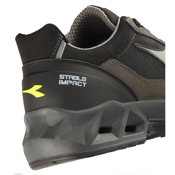 Calzado de seguridad Diadora SHARK STAB IMP LEAT LOW NEGRO SOMBRA S3S FO SR SC ESD