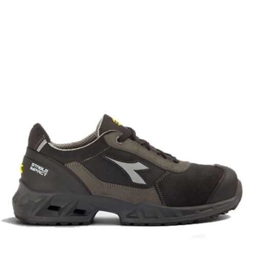 Calzado de seguridad Diadora SHARK STAB IMP LEAT LOW NEGRO SOMBRA S3 SRC ESD