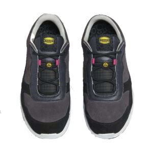 Calzado de seguridad para mujer Diadora ATHENA LOW S3L FO SR ESD Hierro y rojo frambuesa