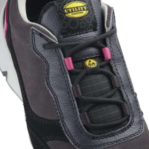 Calzado de seguridad para mujer Diadora ATHENA LOW S3L FO SR ESD Hierro y rojo frambuesa