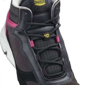 Calzado de seguridad para mujer Diadora ATHENA MID S3L FO SR ESD hierro y rojo frambuesa