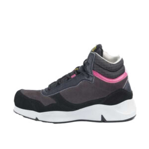 Calzado de seguridad para mujer Diadora ATHENA MID S3L FO SR ESD hierro y rojo frambuesa