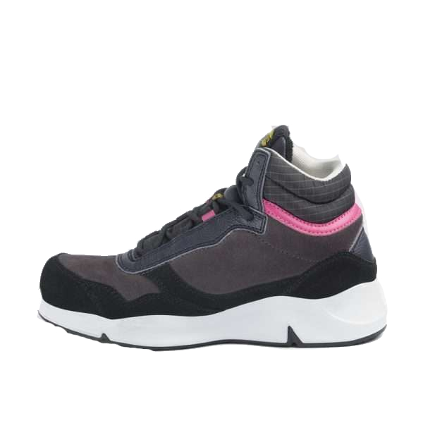 Calzado de seguridad para mujer Diadora ATHENA MID S3L FO SR ESD hierro y rojo frambuesa