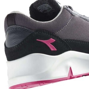 Calzado de seguridad para mujer Diadora ATHENA TEXT LOW S1PL FO SR ESD HIERRO/ROJO FRAMBUESA