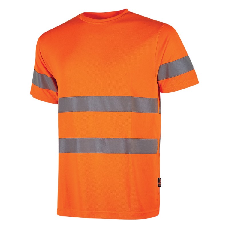 Camiseta de trabajo U-Power Mizar Orange Fluo