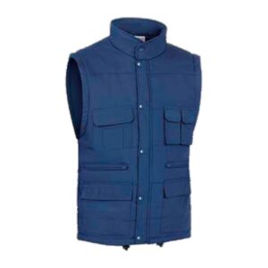 Cazadora con mangas desmontables acolchado Vesin azul-1