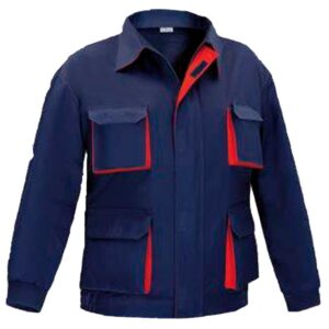 Cazadora multibolsillos Cargo Bicolor Vesin marino-rojo