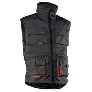 Chaleco Juba 837 Profesional Gris oscuro - Negro - Naranja
