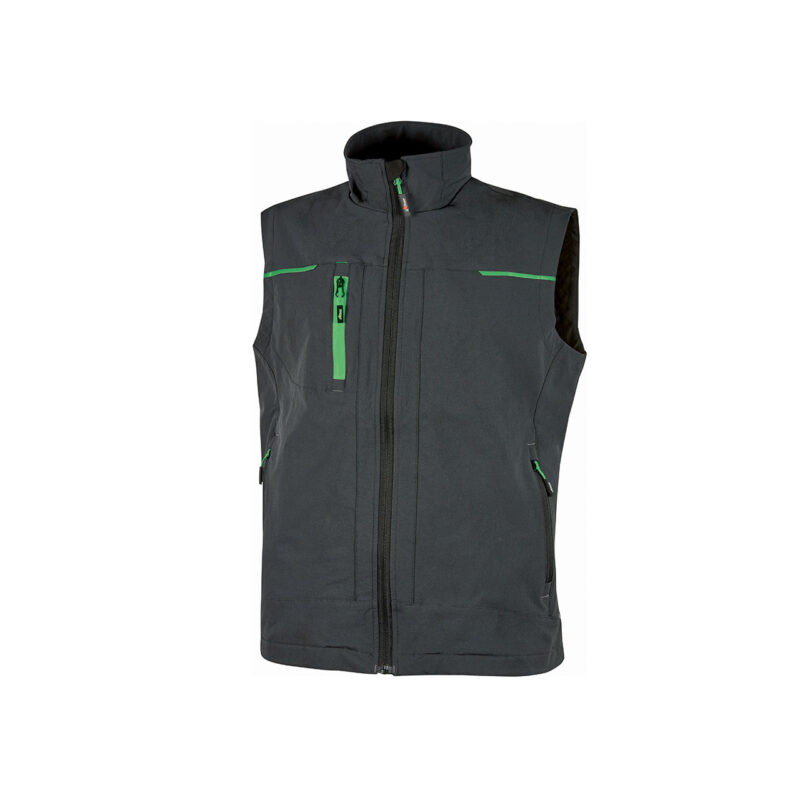 Chaleco de trabajo U-Power Saturn Asphalt Grey Green