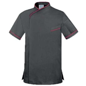 Chaqueta cocinero manga corta (Espalda transpirable) CCE-501