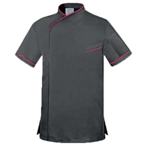 Chaqueta cocinero manga corta (Espalda transpirable) CCE-501