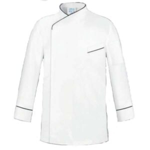 Chaqueta cocinero manga larga blanco(Espalda transpirable) CCE-500