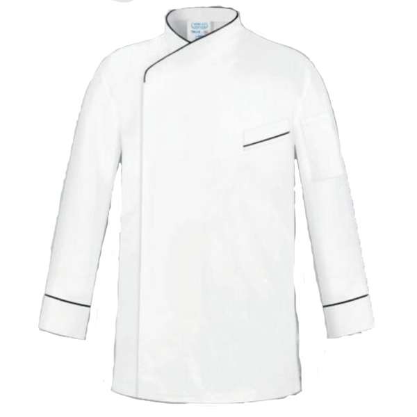 Chaqueta cocinero manga larga blanco(Espalda transpirable) CCE-500
