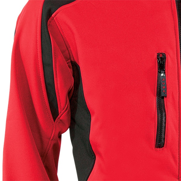 Chaqueta cortavientos Juba W894 Rojo-Negro