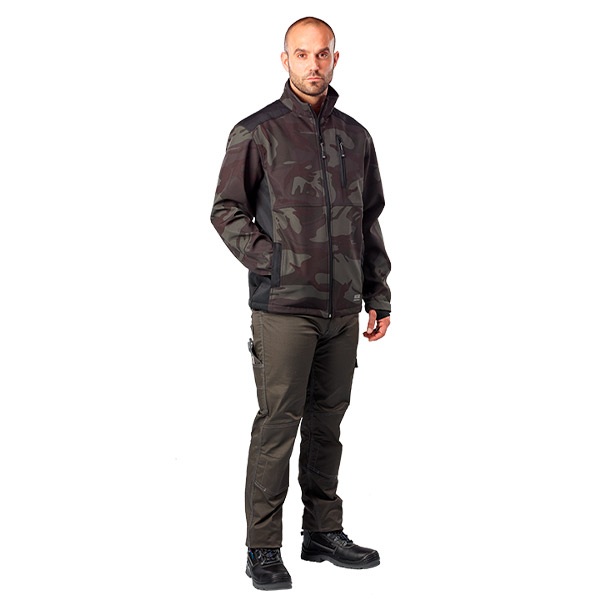 Chaqueta cortavientos de camuflaje Juba 3894 KAMALEON