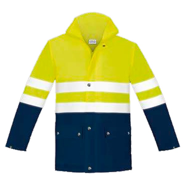 Chaqueta de lluvia alta visibilidad Vesin azul
