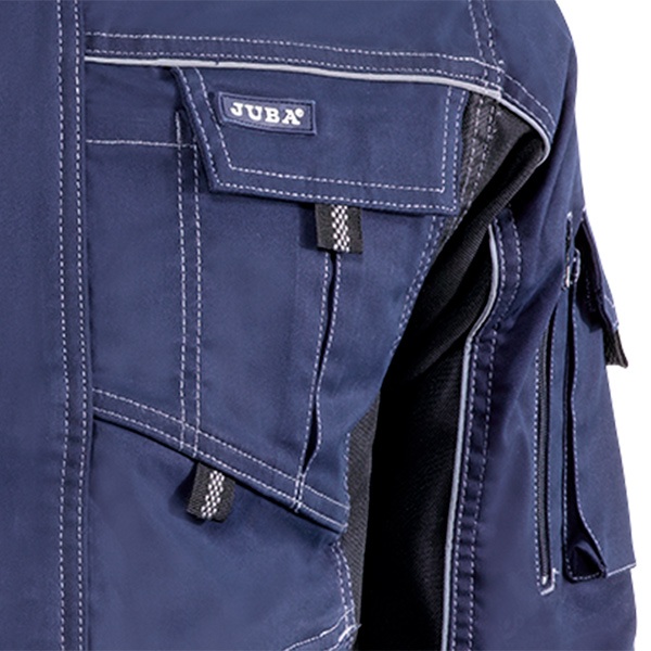 Chaqueta multibolsillos Juba 180 FLEX Azul Marino - Negro