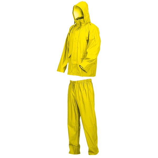 Conjunto impermeable de poliéster Starter amarillo