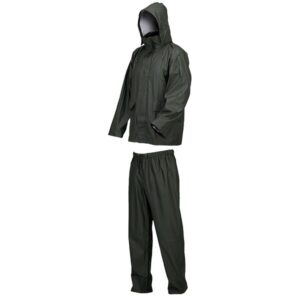 Conjunto impermeable de poliéster Starter verde
