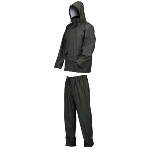 Conjunto impermeable de poliéster Starter verde