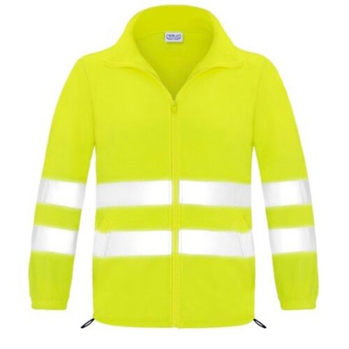 Forro polar abierto con cremallera alta visibilidad Vesin amarillo