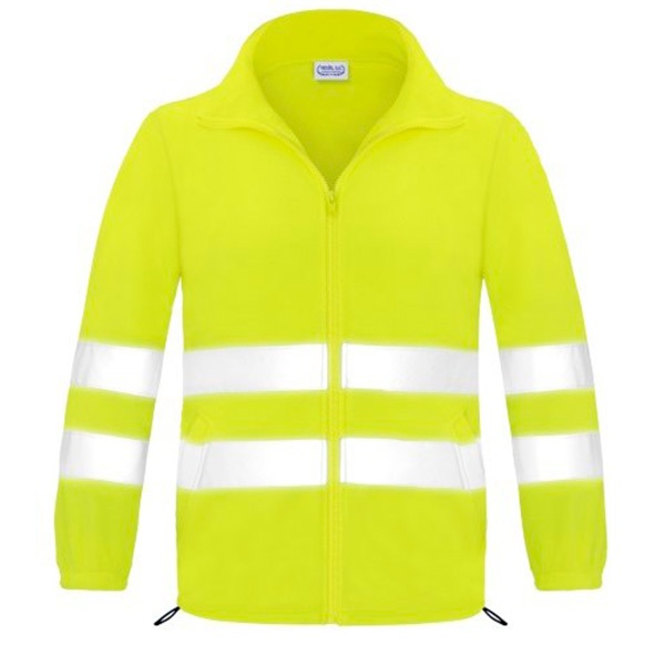 Forro polar abierto con cremallera alta visibilidad Vesin amarillo