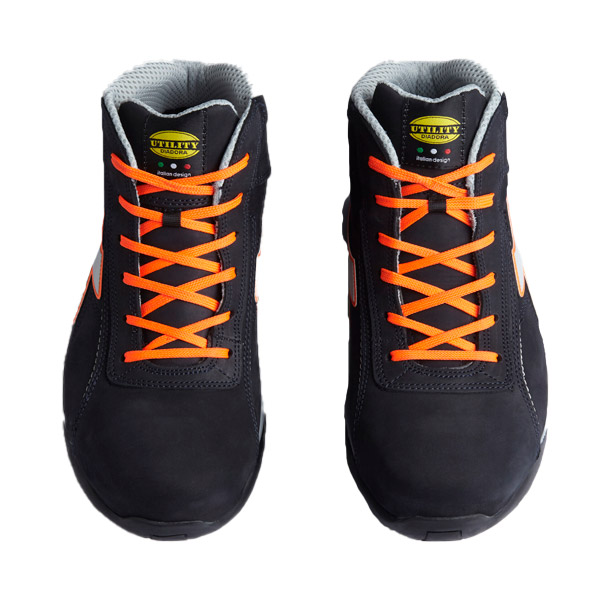 Calzado de seguridad Diadora GLOVE MDS MID S3S FO HRO SR AZUL MARINO MEDIANOCHE/NARANJA