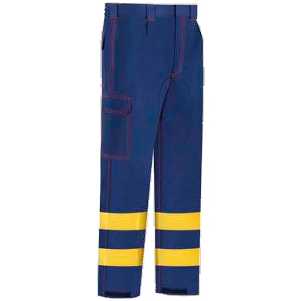 Pantalón Multibolsillos Vesin azul-amarillo